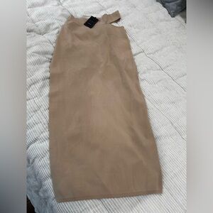 Michael Costello x Revolve Tan Dress